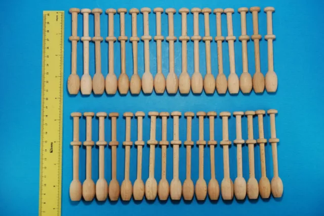 34 New Lemon Type Belgian Lace Bobbins For Lacemaking 15 mm