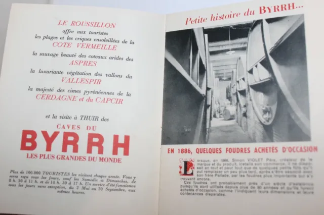 Byrrh  ///  Petit Carnet Publicitaire 1950 /1960....D 2