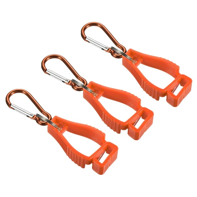 Guanto Protettivo,3pz Guanti Presa Clips Gancio Supporto Appendino,Arancione