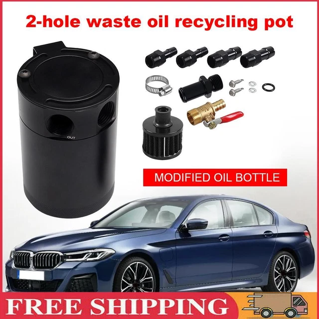 Separatore respiro 2 porte serbatoio collezione sconcertato universale auto (valvola + filtro)
