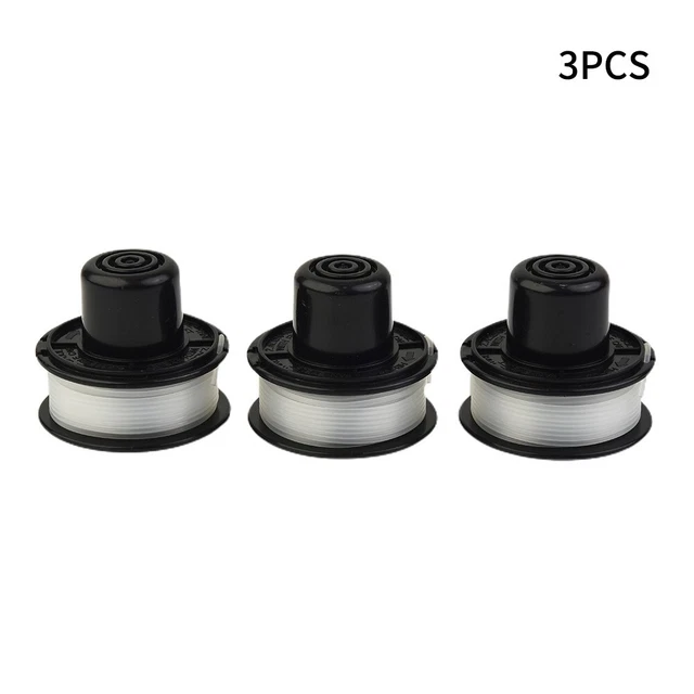 3 Bobine Di Ricambio + Tappi Per Decespugliatore Black & Decker A6226, GL250, GL310, GL360 - Foto 9