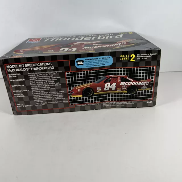 AMT ERTL McDonalds Racing Team Thunderbird Bill Elliott 1996 Open Box “READ” 2