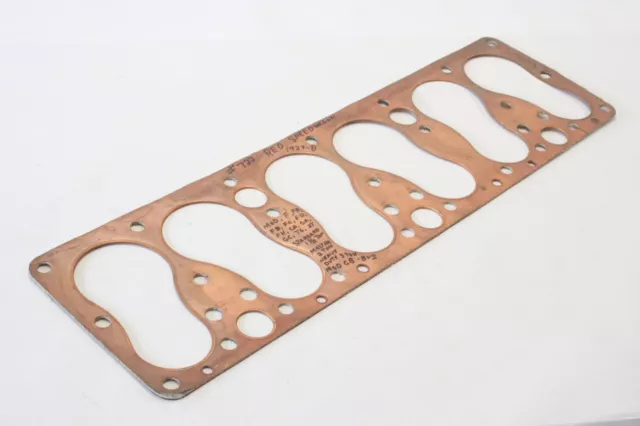 NOS 1927 1928 REO Speedwagon 6 Cylinder Engine Copper Head Gasket Fitzgerald 722 NOS 1927 1928 REO Speedwagon 6 Cylinder Engine Copper Head Gasket Fitzgerald 722