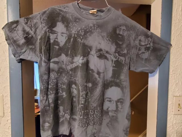 RARE! Vintage 1997 Jerry Garcia Grateful Dead Winterland AOP T-shirt - Size XL