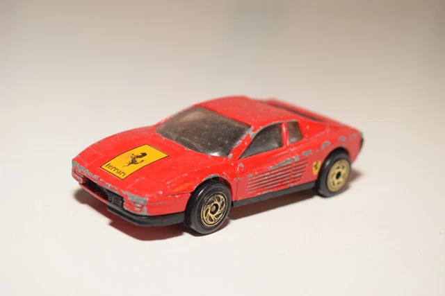 Matchbox 75 1/59 No.70 - Ferrari Testarossa Rouge, Miniature Diecast, Occasion