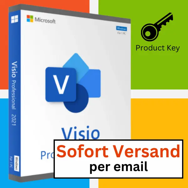 Produktschlüssel für Microsoft Visio 2021 Professional Key per E-Mail Download