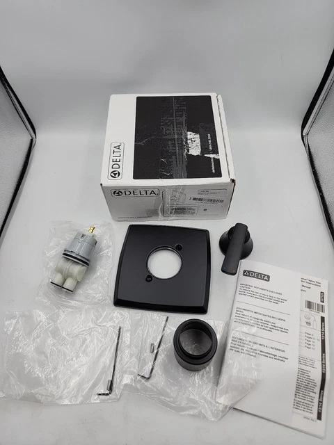 Monitor Ashlyn Serie 14 Delta Faucet T14064-bl solo ajuste de válvula, negro mate