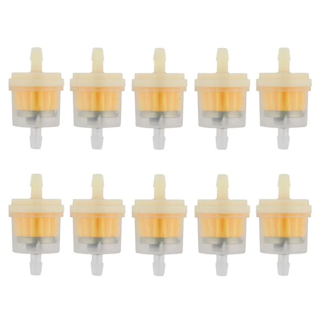 10x 1/4" 6mm Universal Motorcycle Mini Small Engine Inline Carb Fuel Gas Filters