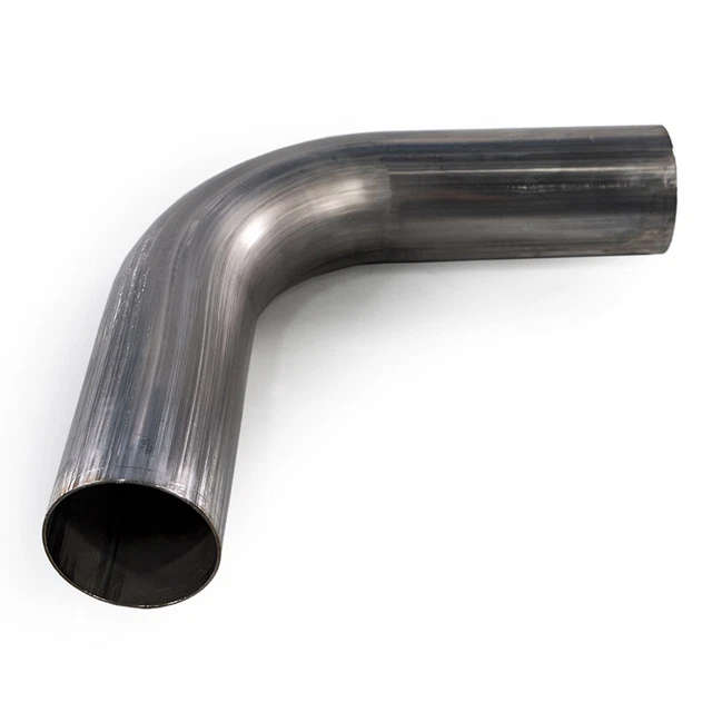 Squirrelly 2.5" 90 Degree 304 Stainless Steel Mandrel Bend Right Angle Piping