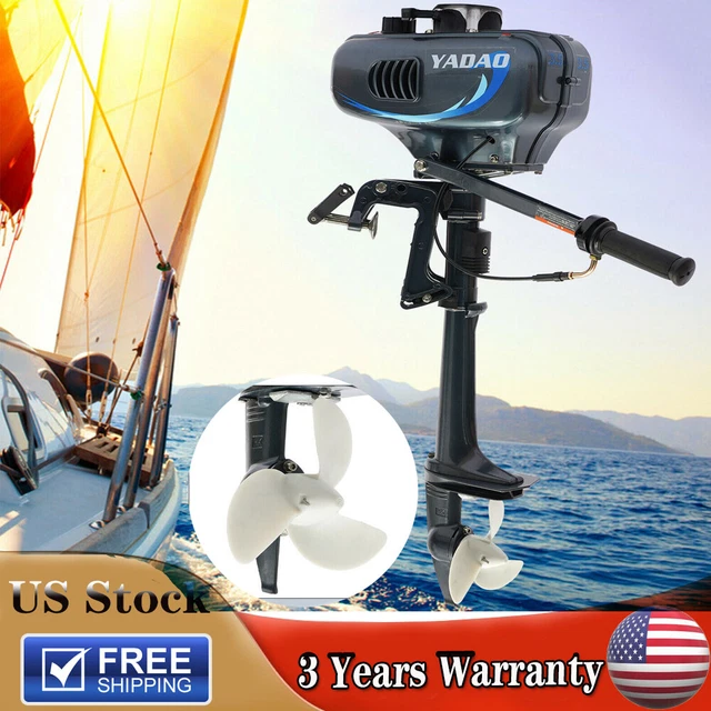 3.5HP Outboard Motor 2-Stroke Inflatable Fishing Boat Engine Water Cooling & CDI