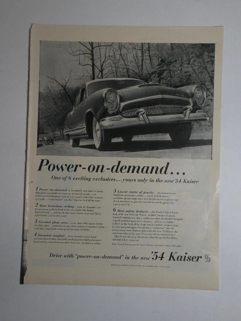 Magazine Ad* - 1954 - Kaiser