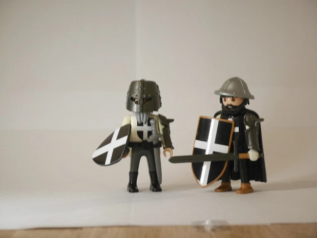 2 Croisé C Playmobil Pour Crusader Chevalier Jérusalem Maltais
