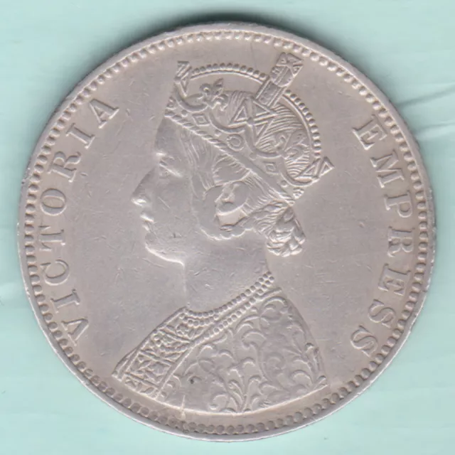 British India 1901 Victoria Empress One Rupee Silver Coin In Top Grade