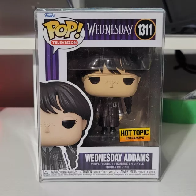 Funko Pop Netflix TV Wednesday Addams # 1311 In Hand - Hot Topic Exclusive