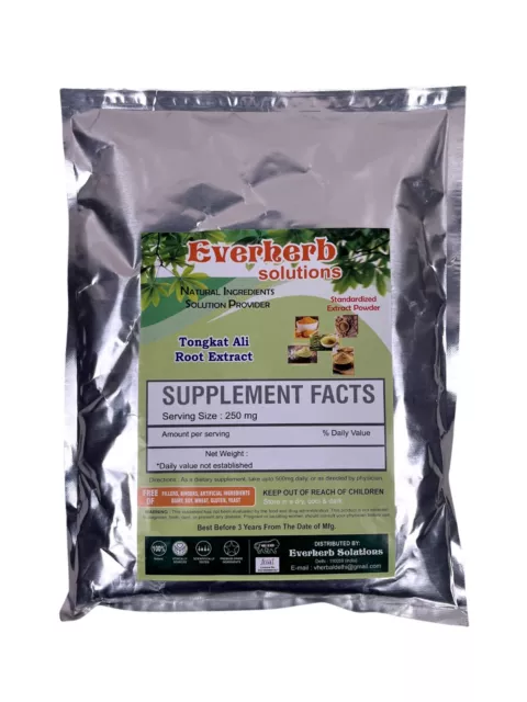 Tongkat Root Extract Powder 200:1 Free And Fast Shipping 100 Gram