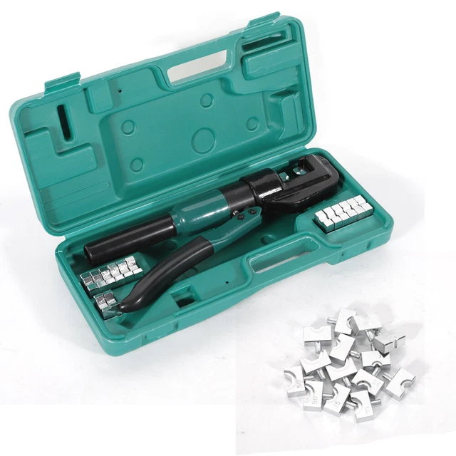 Produktbild von Hydraulische Crimpzange YQK-70 – Pressbereich 4-70 Mm², 10 Tonnen Druck, Inkl. 8 Matrizen