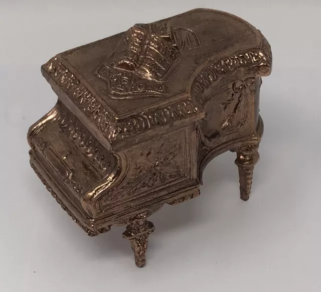 Reproduction of  19th Century French Napoleon III Piano Trinket Jewel Box Copper