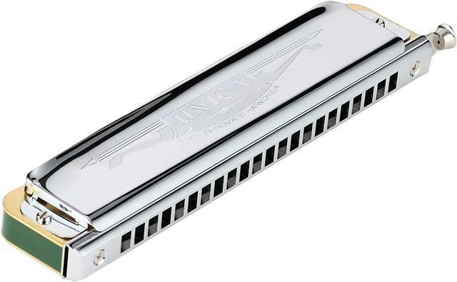 TOMBO DELUXE UNICA Formal 1844 Chromatic Harmonica Used
