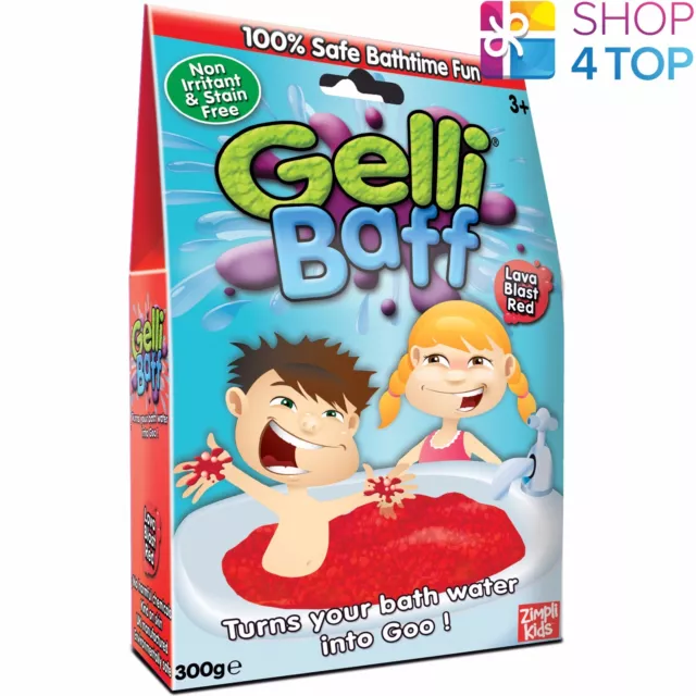 Gelli Baff Lava Blast Red Turn Water Into Goo Jelly Bath Kids Children New