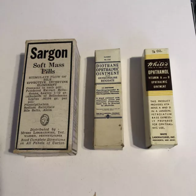 Antique Medicine Apothecary Quack Pharmacy Sargon