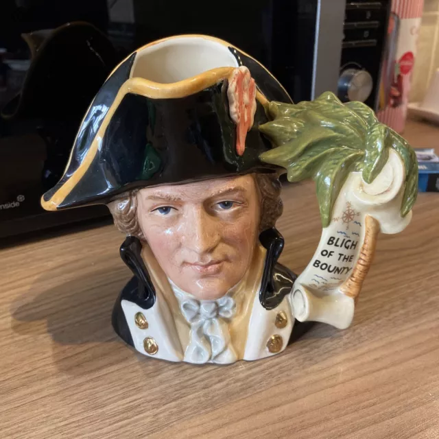 Royal Doulton Large Character Toby Jug Captain Bligh D6967 Character Jug Of Year