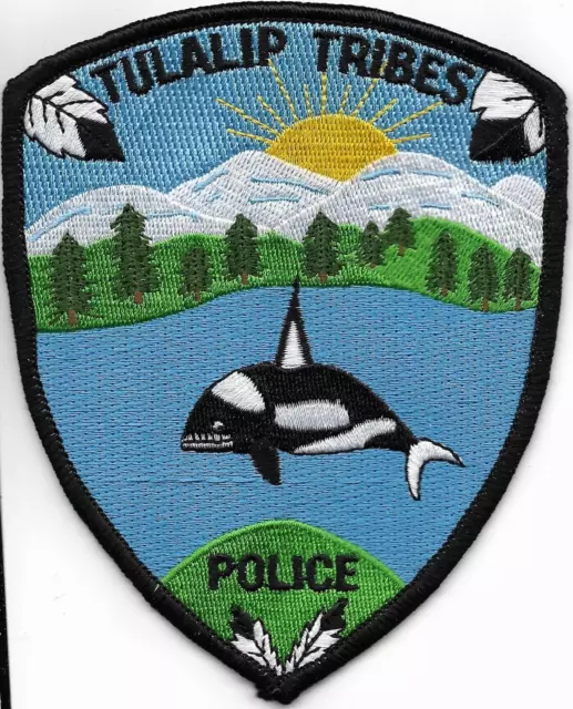 Tribal WASHINGTON Police Patch TULALIP Polizei Abzeichen INDIANER-Polizei USA