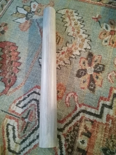 Kirsch 21 inch Wood Pole tan beautiful 2 inch thick solid drapery drape window