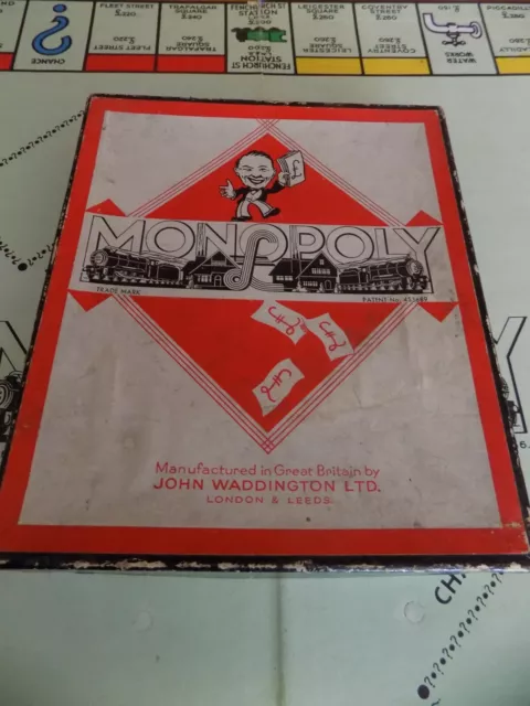 Vintage 1940's Wartime Monopoly Board Game