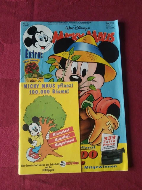 Micky Maus - Heft Nr. 27/1992 - (25.6.1992) - tlw. mit Extra