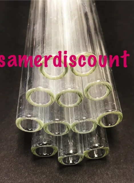 8" Glass Tubes 12mm OD 8mm ID 2mm Thick Wall,select your need