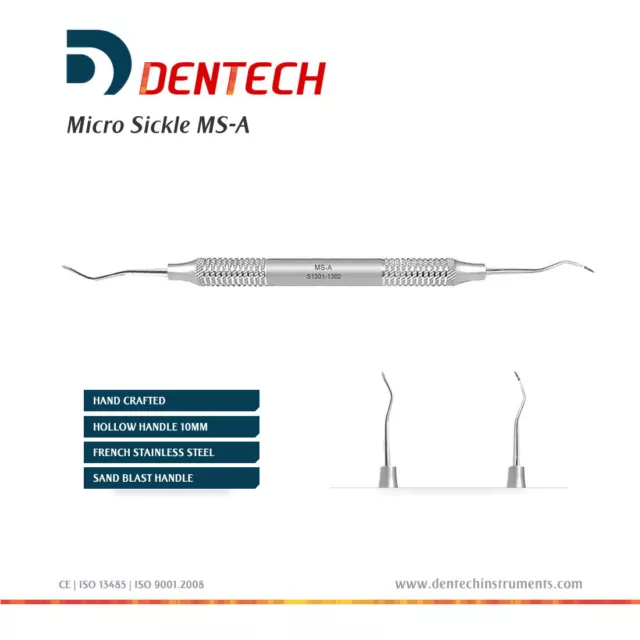 Micro Faucille Mesureur Ms-A Parodontie Dentaire Main Instrument Délicat Ce 2