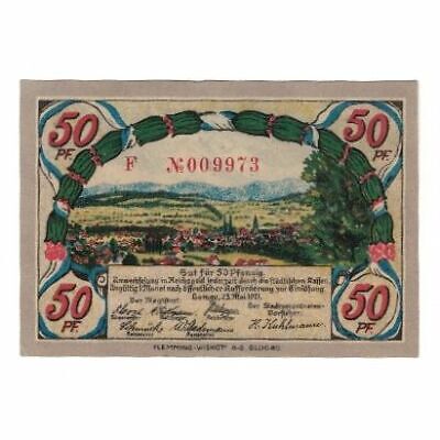 [#321524] Banknote, Germany, Lemgo Stadt, 50 Pfennig, personnage, 1921, 1921-05-