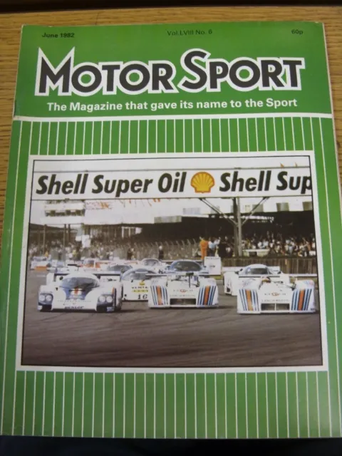 Juni-1982 Motorsportmagazin: wöchentliche Motorsportzeitung Vol LVIII Nr. 6 - Outst