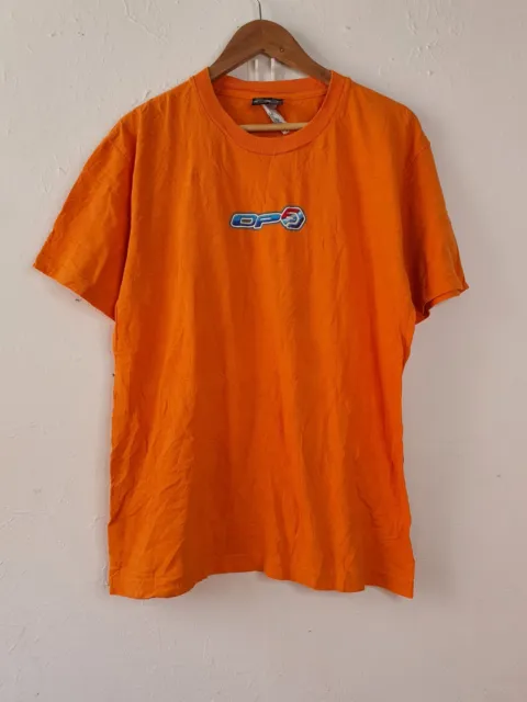 Vintage OP Ocean Pacific Shirt Mens Size L Large Orange Surf Wear Beach Y2K 90s