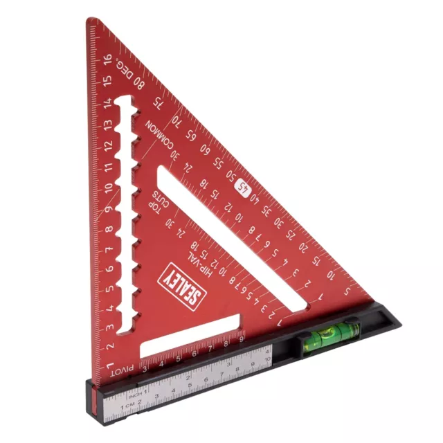 Sealey Rafter Roofing Speed Square Metric Speed Angle Finder Triangle Guide