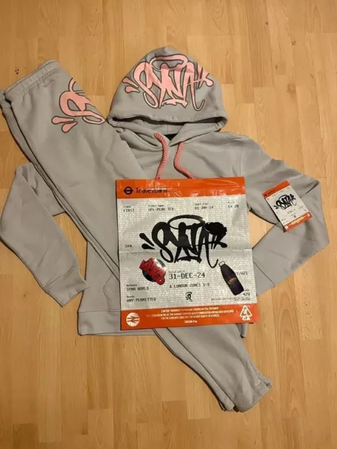 SYNA WORLD TRACKSUIT - Grey/Pink (Size S) £115.11 - PicClick UK