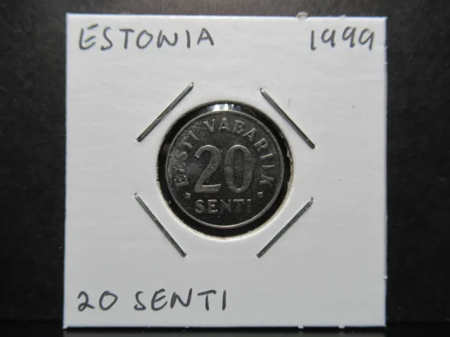 Estonia 20 Senti 1999 - Coin in 2x2 Flip - A0520