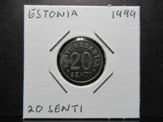 Estonia 20 Senti 1999 - Coin in 2x2 Flip - A0520