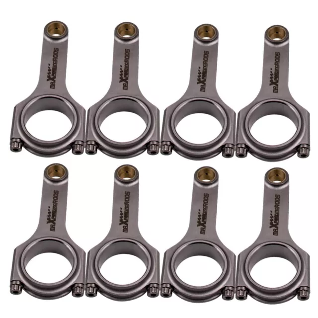 8x barre di collegamento fascio ad H Conrod per Chevrolet piccolo blocco 2.100" diario asta