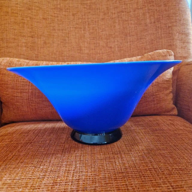Murano Firmato  Venini - 96 - Murano Glass Vase Blue