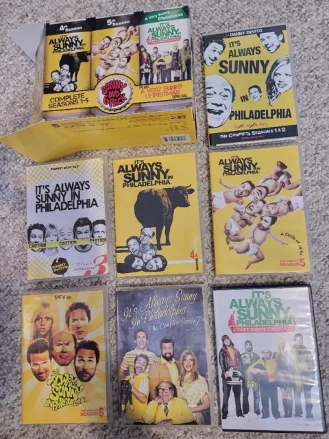 Its Always Sunny in Philadelphia: Complete Seasons 1-7 DVD 6 pack + xmas Special