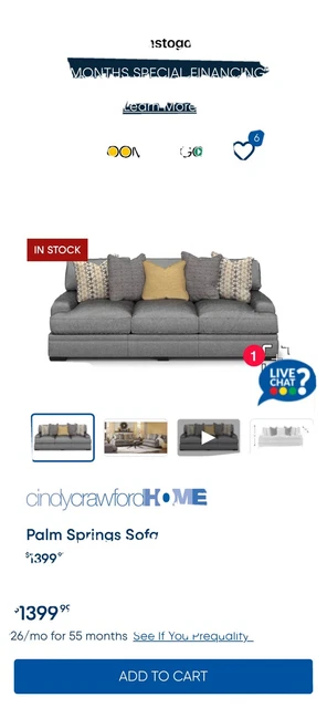 Brand New Rooms To Go Sofa