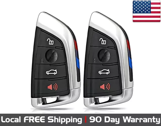 2x New Quality Replacement Proximity Key Fob Remote For BMW - 315 Mhz FEM / BDC