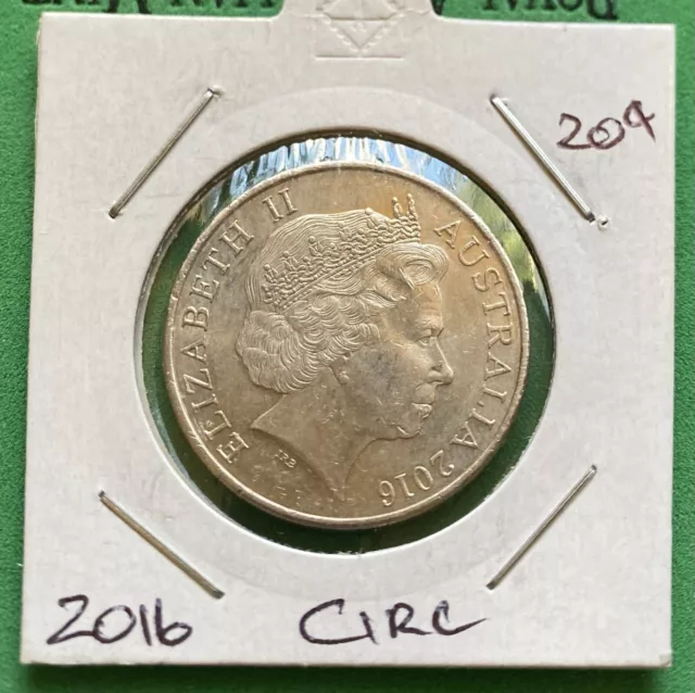 2016 Australian 20c Twenty cent Coin – Platypus- CIRC Condition