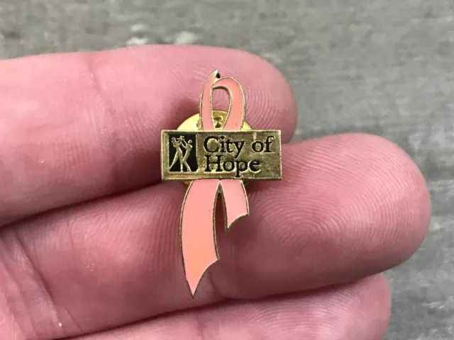 City of Hope Breast Cancer Awareness Pink Ribbon Lapel Hat Backpack Bag Pin