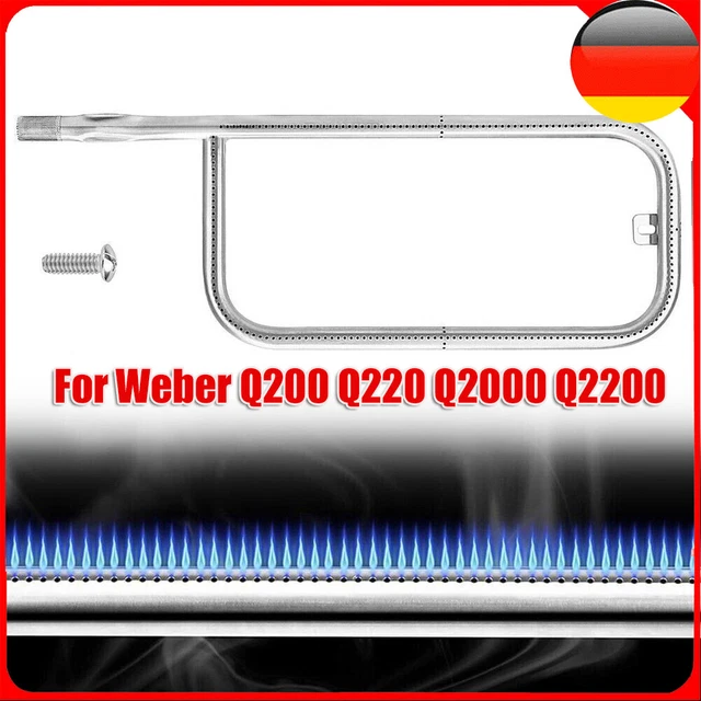 Brenner Ersatz Für Weber Q200/Q220/Q2000/Q2200 Gasgrill Grill Edelstahl Brandneu