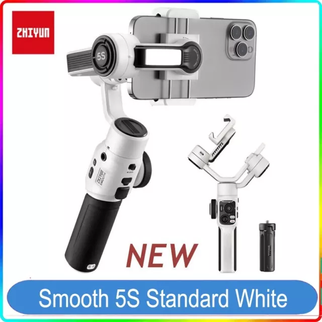 Zhiyun Smooth 5S 3-Achsen Gimbal Stabilisator für Smartphone iPhone 14 13 12 Pro