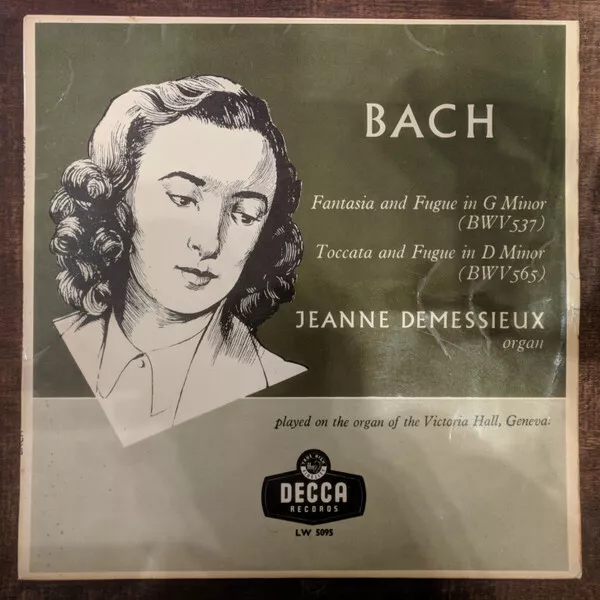 Johann Sebastian Bach - Jeanne Demessieux - Fantasia And Fugue In G Minor (BW...