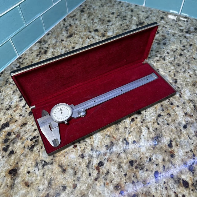 VINTAGE NSK JAPAN Micrometer Dial Vernier Caliper 6" DC6 .001" 35.00