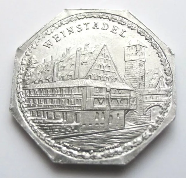 (30).  Notgeld Coin   20 Pfennig  - 1920  Stadt Nürnberg  Strassenbahn